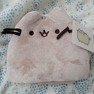 Pusheen cat gray zip pouch